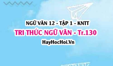Soạn bài Tri thức ngữ văn trang 130 Ngữ văn lớp 12 tập 1 Kết nối tri thức